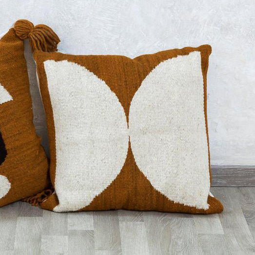 Bold & Soft Geometric Wool Decorative Cushions by Andrea Garcia - Wool+Clay