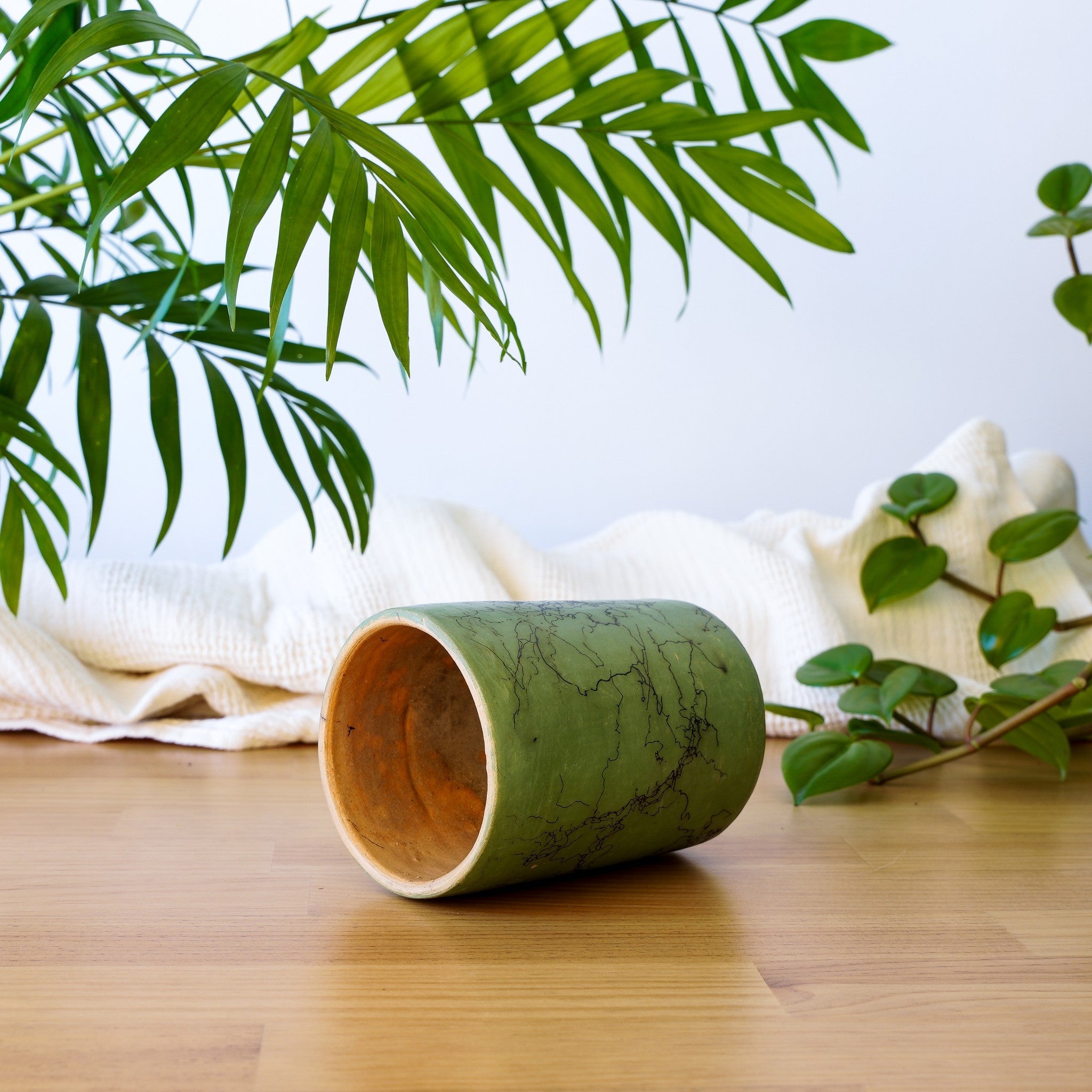 Rooted Handmade Ceramic Mug | Sage by Adrián Martínez Alarzón - Wool+Clay