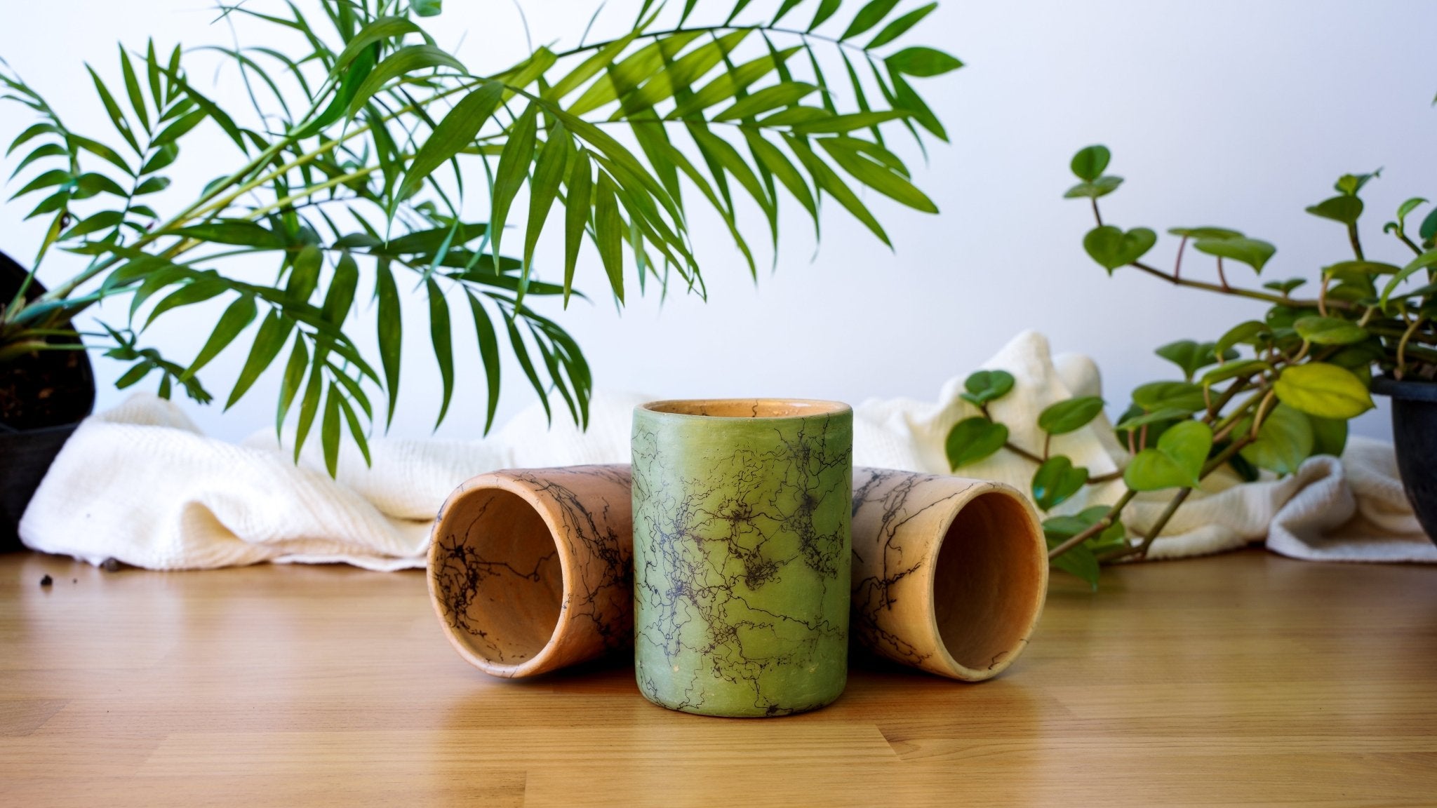 Rooted Handmade Ceramic Mug | Sage by Adrián Martínez Alarzón - Wool+Clay
