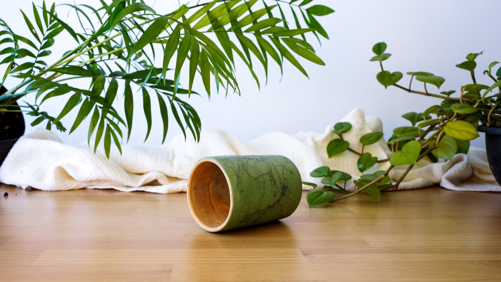 Rooted Handmade Ceramic Mug | Sage by Adrián Martínez Alarzón - Wool+Clay