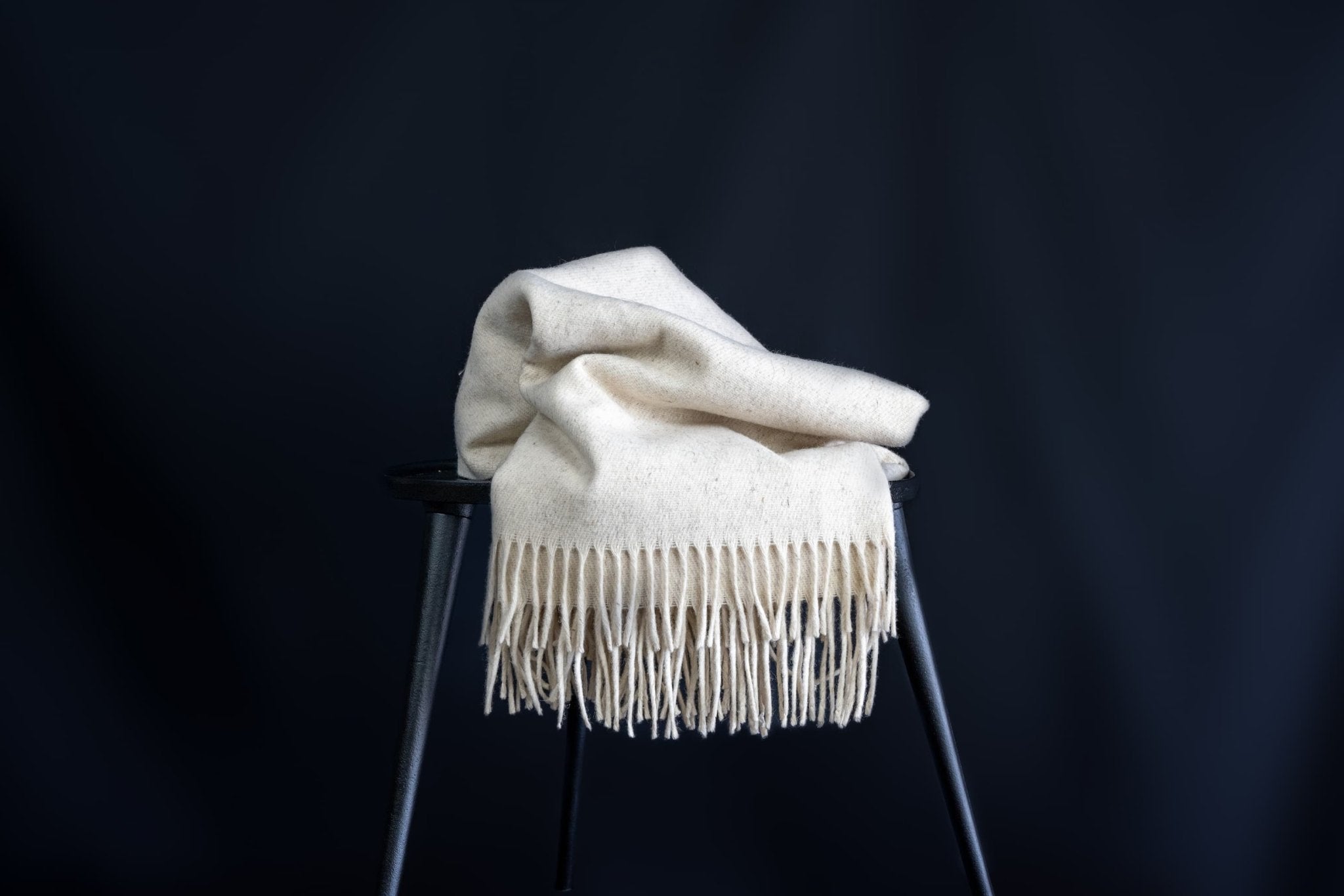 Natural Wool Soft Scarf by Josefina Méndez López - Wool+Clay
